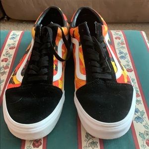 Red Camo Vans size 10 vans
